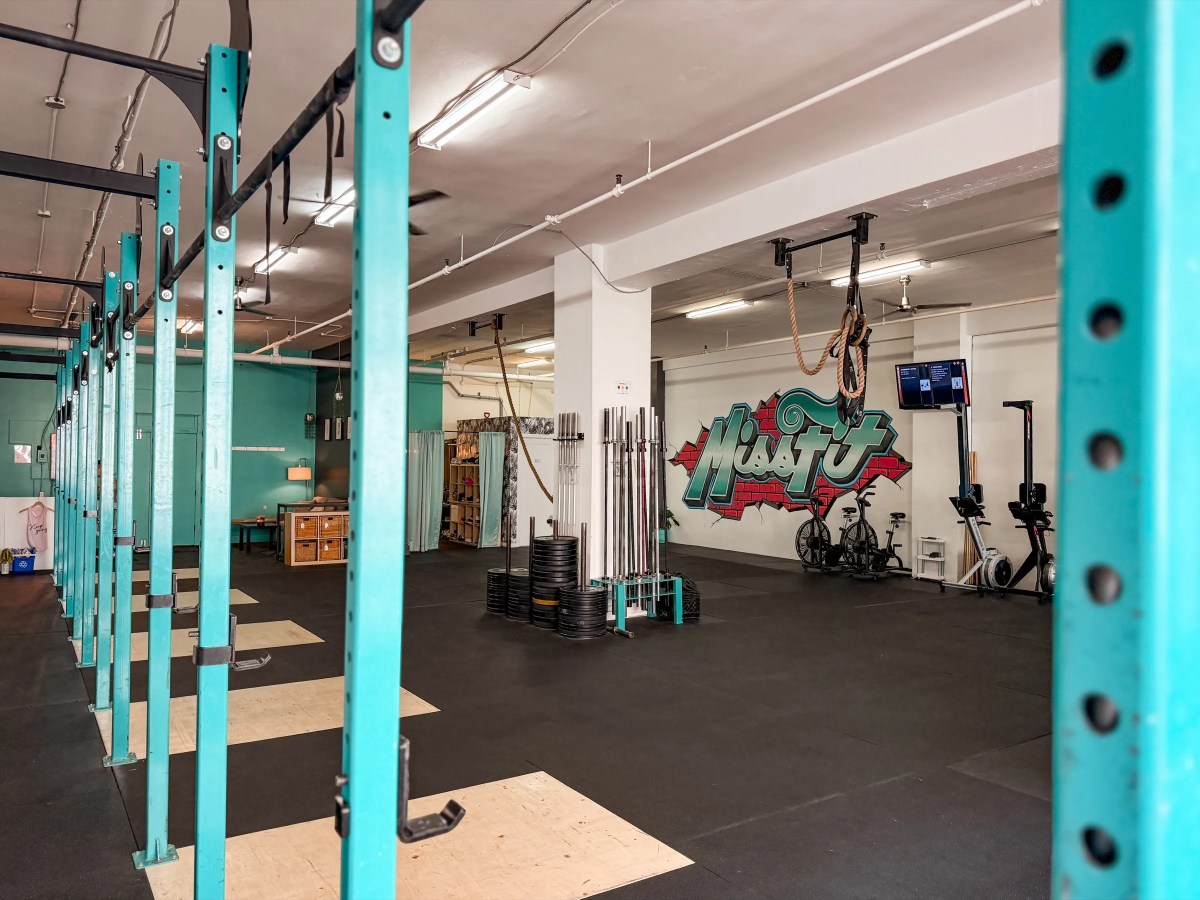 Espace cardio et support à disques